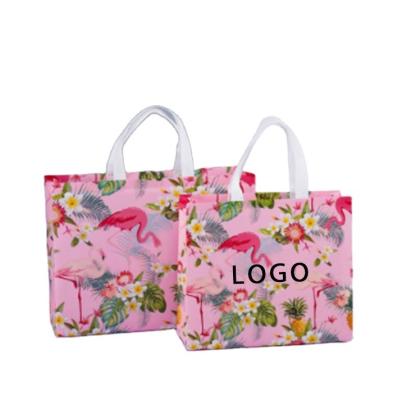 China eco-friendly reusable reusable grocery recycled ecobag pp nonwoven bags laminated non woven fabric carry shopping bag with custom print logo for sale