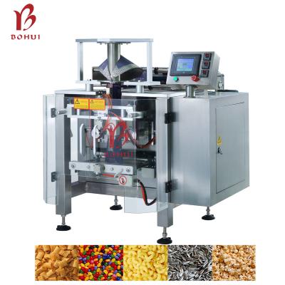 China Automatic Multi-Function Pasta Popcorn French Fries Candy Bag Pouch Food Sachet Packaging Machine Vertical Filling Machine for sale