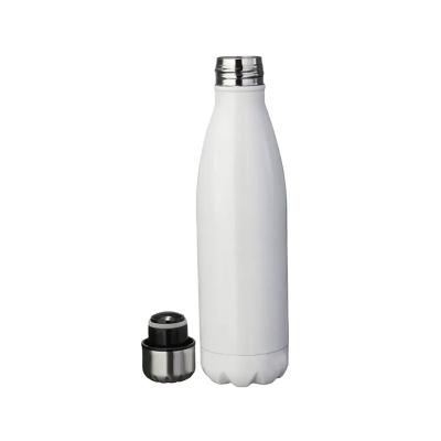 China Sustainable Wholesale 500ml Double wall vacuum Stainless steel sublimation Cola shaped bottle water bottle for sale