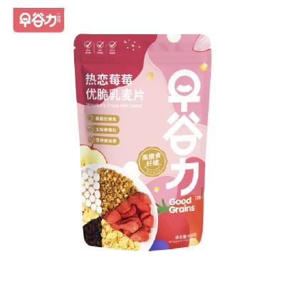 China OEM/ODM Low-CARB Flavor Oatmeal Strawberry Cheesecake Oatmeal Ice Cream Cereal with Fruit and Yogurt for sale