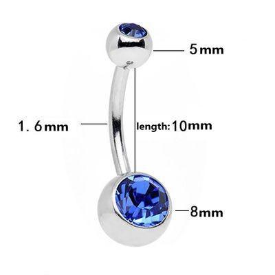 China Europe and the United States Belly Button Navel Ring Navel Piercing Punk Fashion Navel Piercing Jewelry for sale