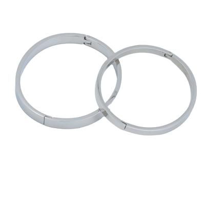 China Newest Custom Made Bracelet Simple Hot Selling Stainless Steel Oval Minimalist Bracelets for sale