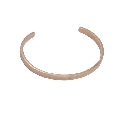 China Factory Direct Rose Gold Bracelet Stainless Steel Oval Bangles Daily/Single Supply Cheap Prices For Daily/Party for sale