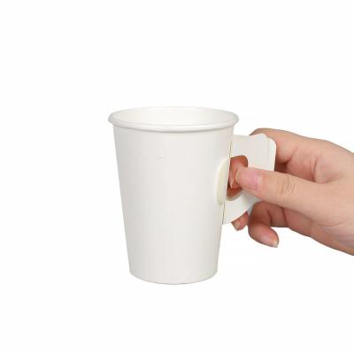 China Factory Price Disposable Leakproof Disposable Paper Cups With Handle Custom Logo Print For Coffee Cold-Hot Drink for sale