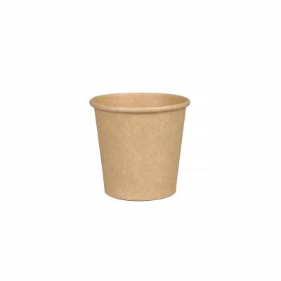 China Disposable Eco-friendly Fine Quality Food Grade Kraft Paper Custom Coffee Cup With Lid for sale