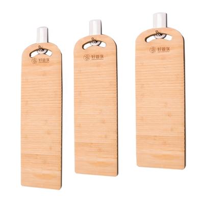 China Laundry Board Hand Wash Clothes Natural Home Bathroom Clothes Washing Board Bamboo Rubbing Board for sale