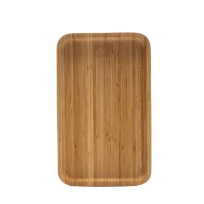 China Mordern Non-slip Natural Bamboo Wooden Serving Bread Coffee Tray for sale