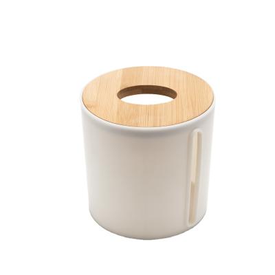 China Traditional Bamboo Multifunctional Tissue Paper Napkin Holder Plastic Tissue Table Tissue Box for sale