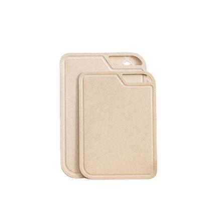 China Fruit and Vegetable Quality Non-Slip Wheat Straw Mini Fiber Rice Chopper Plastic Netflix Cutting Board for sale