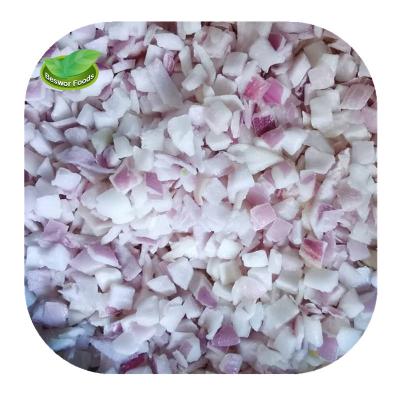 China Wholesale bulk frozen red onion FROZEN or frozen shallot cubes or cuts in China for sale