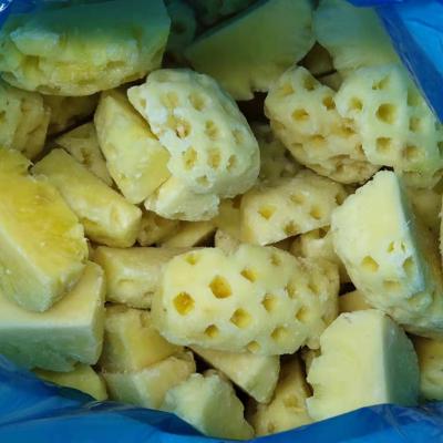 China IQF FROZEN Frozen Sliced ​​Pineapple Slices 1/2, 1/4 Cut, Sliced, Halves, Cubes 10x10mm Frozen Fruits for sale