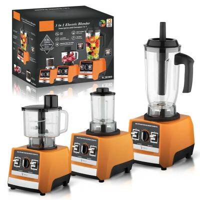 China Multifunctional 3 In 1Mixer Grinder Ice Crush Smoothie Maker Blender Juicers Three Cup Smoothie Blender for sale