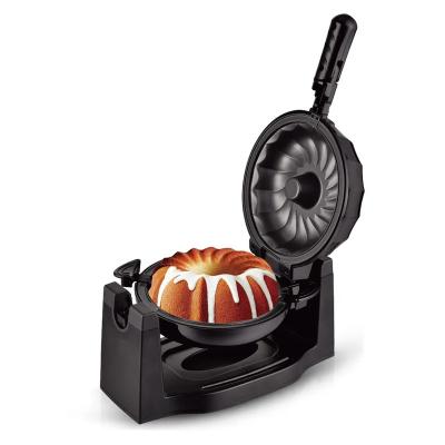 China New Launched Household Electric Automatic Nonstick Coating Tube Making Lava Bundt Cake Muffin Donut Bake Turned Bundt Cake Maker for sale