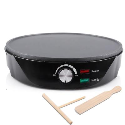 China Household Non-Stick Pancake Maker Electric Griddle 12 Inch Electric Pancake Pan with Batter Spreader and Wooden Spatula for sale