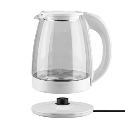 China 360 Degree Low Rotation 2L Glass Water Teapot Transparent Glass Smart Soup Pour Over Small Kettles Electric Thermostat Parts Whistling Teapots for sale