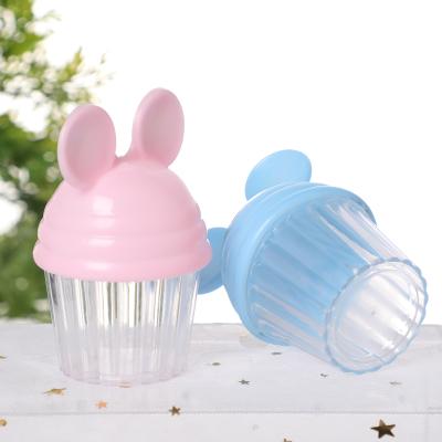 China Recyclable Plastic Cheap Plastic Dragee Container Mouse Candy Favors Box Wedding Baptism Baby Shower Pointed Party Decor for sale