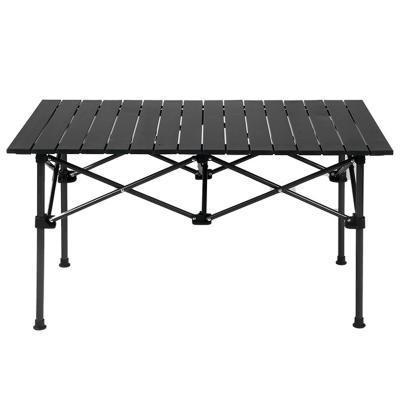 China Modern Outdoor Camping Portable Folding Picnic Table Cylinder Desk Metal Camping Table for sale