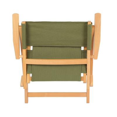 China Luyuan lightweight high quality waterproof 16A ultra-thick canvas modern folding wooden chair for picnic for sale