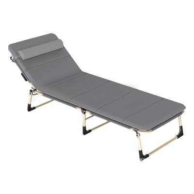 China Outdoor High Quality Office Leisure Furniture Metal Folding Bed Camping Chair for sale