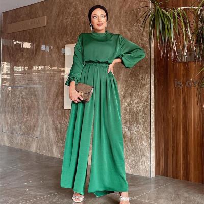 China Wholesale Polyester Manufacturers Robe Middle East Dubai Overalls Set Muslim Abaya Women Dress for sale