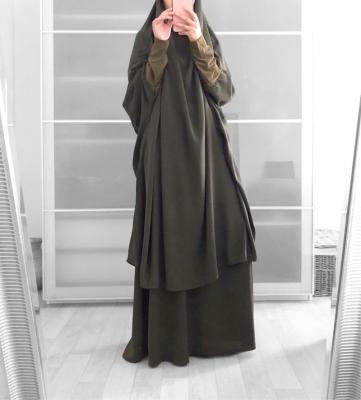 China Wholesale Muslim Jilbab/Scarf Islamic Prayer Abaya Prayer Dress Jiabab Abaya Head Scarf Pray Prayer Abaya Women Hijab Dress Women Clothes Long Dress for sale