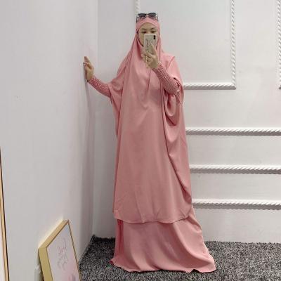 China Jilbab/Ethnic Abayas Hijab Muslims Kaftan Kimono Robe Dubai Kaftan Prayer Thobe Abaya Telekung Prayer For Women Islamic Clothing for sale