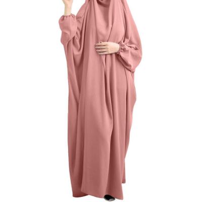 China Jilbab/Prayer Abaya 2022 new French hot-selling good color Nida Prayer Muslim clothes 2 pieces of sleeve jilbab batwing for sale