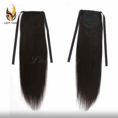 China Wholesale 100% Human Hair Ponytail Hair Top Sale Brazilian Virgin Hair Extension Type for sale