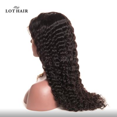 China Deep Wave Silky Straight Wave Long Lace Front Wigs 100% Lace Front Wigs 100% Human Hair Wig For Black Women for sale