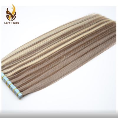 China Best Selling Silky Straight Wave 100% Italian Tape Hair Extensions for sale