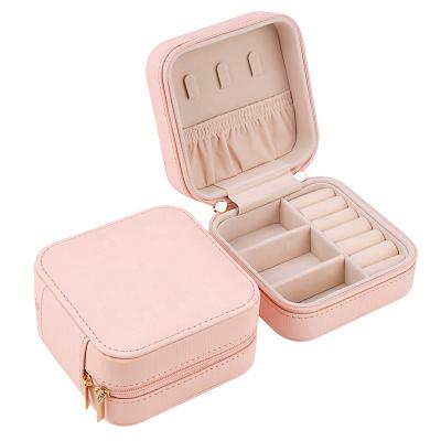 China 10pcs MOQ Recyclable Multifunctional Small Earring Holder Ring Storage Case For Travel Portable Jewelry Box for sale