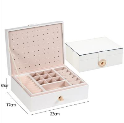 China Amazon Product White Wooden Jewelry Box Recyclable Personalized Packaging Luxury for sale