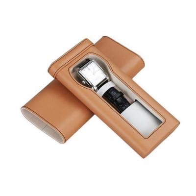 China 2019 New High Quality Recyclable Men's Women Pocket Portable Travel Watch Case Box Leather for sale