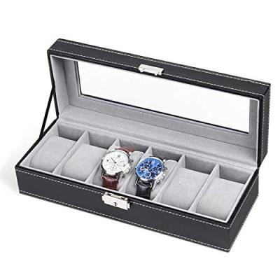 China Packaging Box For Digital Watches Tending Products Amazon 2022 Custom Stained Glass Luxury Leather Watch Box 6 For Watch Set Packaging for sale