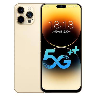 China Dual SIM Card i14 pro max smartphone  celulares 5G cell phones large display  High capacity battery new Mobile phones for sale