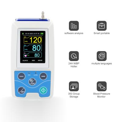 China Adult CONTEC Rechargeable Digital Blood Pressure Monitor CE ABPM50 NIBP Holter PC Software Ambulatory 24 Hours for sale