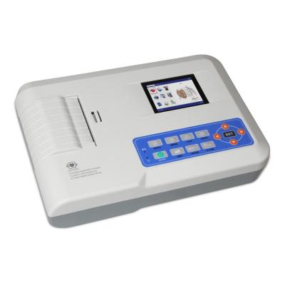 China ECG300G ecg 300g three channel plastic digital ecg intelligent ecg machine for sale