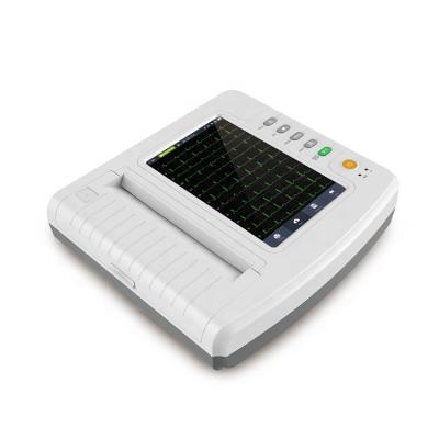 China CONTEC ECG1212G plastic portable 12 3 6 channel 12 leadtouch screen ecg electrocardiograma for sale