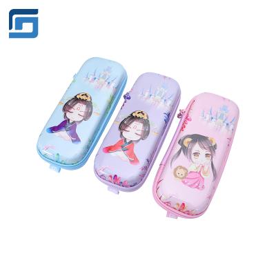 China 3D Pattern EVA Pencil Case For School Cute Latest Cartoon Style Durable Custom Girls Pencil Case for sale