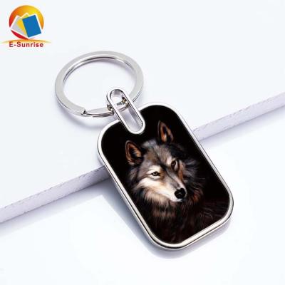 China 3D China key chain / lenticular key chains for 3d Wolf Design 3d gifts or promotion key chain for sale