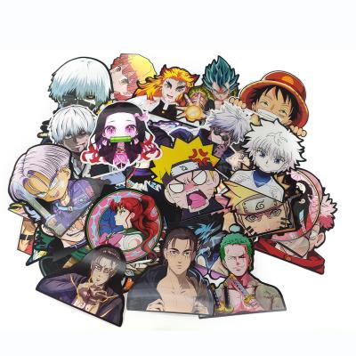 China Decorative Waterproof Anime Peeker Sticker Demon Slayer Anime Lenticular Movement Stickers Anime Stickers for sale