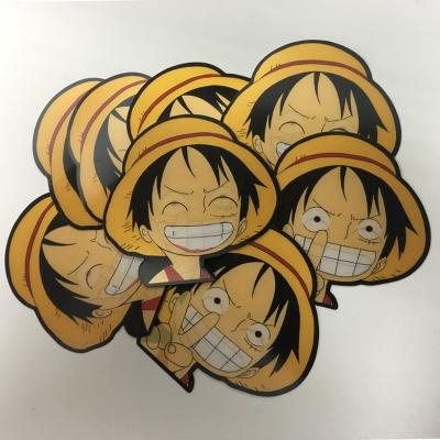 China Anime Decorative One Piece Sticker Cartoon Flip Lenticular Effect Printing Stickers For Kids for sale