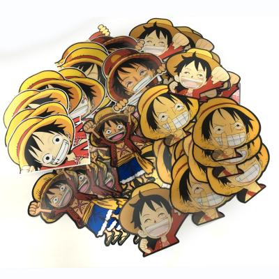 China Hot Selling Custom Anime 3D Lenticular Car Sticker Cartoon Lenticular Motion Sticker Anime Die Cut Stickers for sale