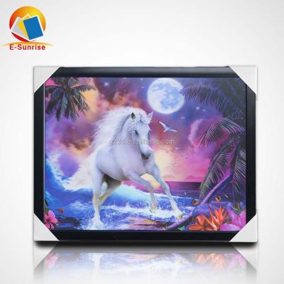 China Africa Horses 3d Lenticular Printing 3d Photo Pictures 5d For Home Decoration for sale