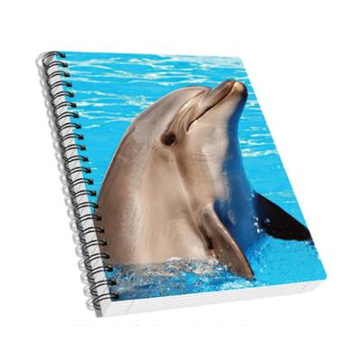 China 3D spiral lenticular notebook with sea life lovely design A6 A5 size notebook for promotion for sale