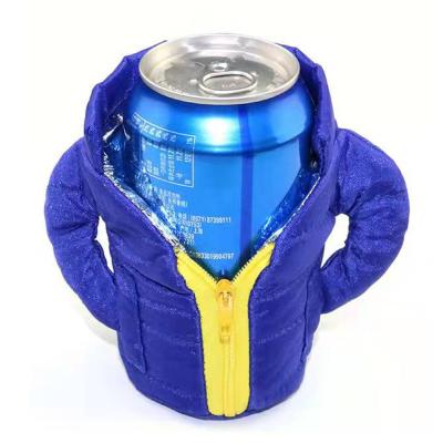 China Insulated Stocked Can Cooler Beer Clothes Secret Jacket Beer Jacket Cover Skin A Beer Can Beverage Cooler For 12 Ounce Cans for sale