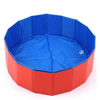 China Viable Wholesales Folding Collapsible Pet Swimming Pool Dog Cat Swimming Pool Spa Bath Basin for sale