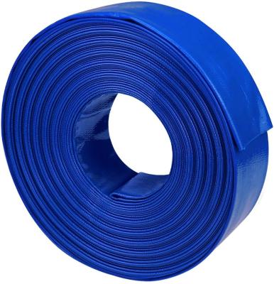 China Eco-friendly Reinforced 2 Inch Pvc Lay Discharge And Backwash Heavy Duty Layflat Hose For Swimming Pools for sale