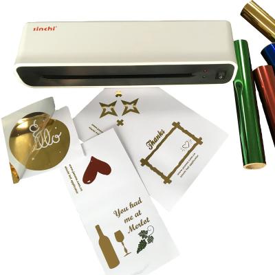 China Sinchi High Quality Aluminum Thermal Laminator Machine Heat Up A4 Laminator Foil Laminating A4 Applicator for sale