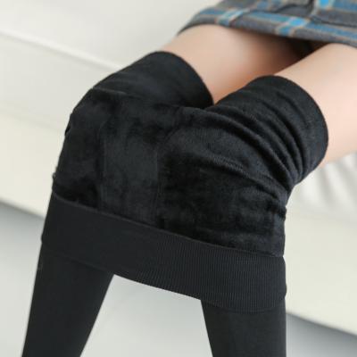 China Anti-static Japanese Women's Warm Winter Women's Gaiters High Waist Thick Fleece Lined Pants for sale